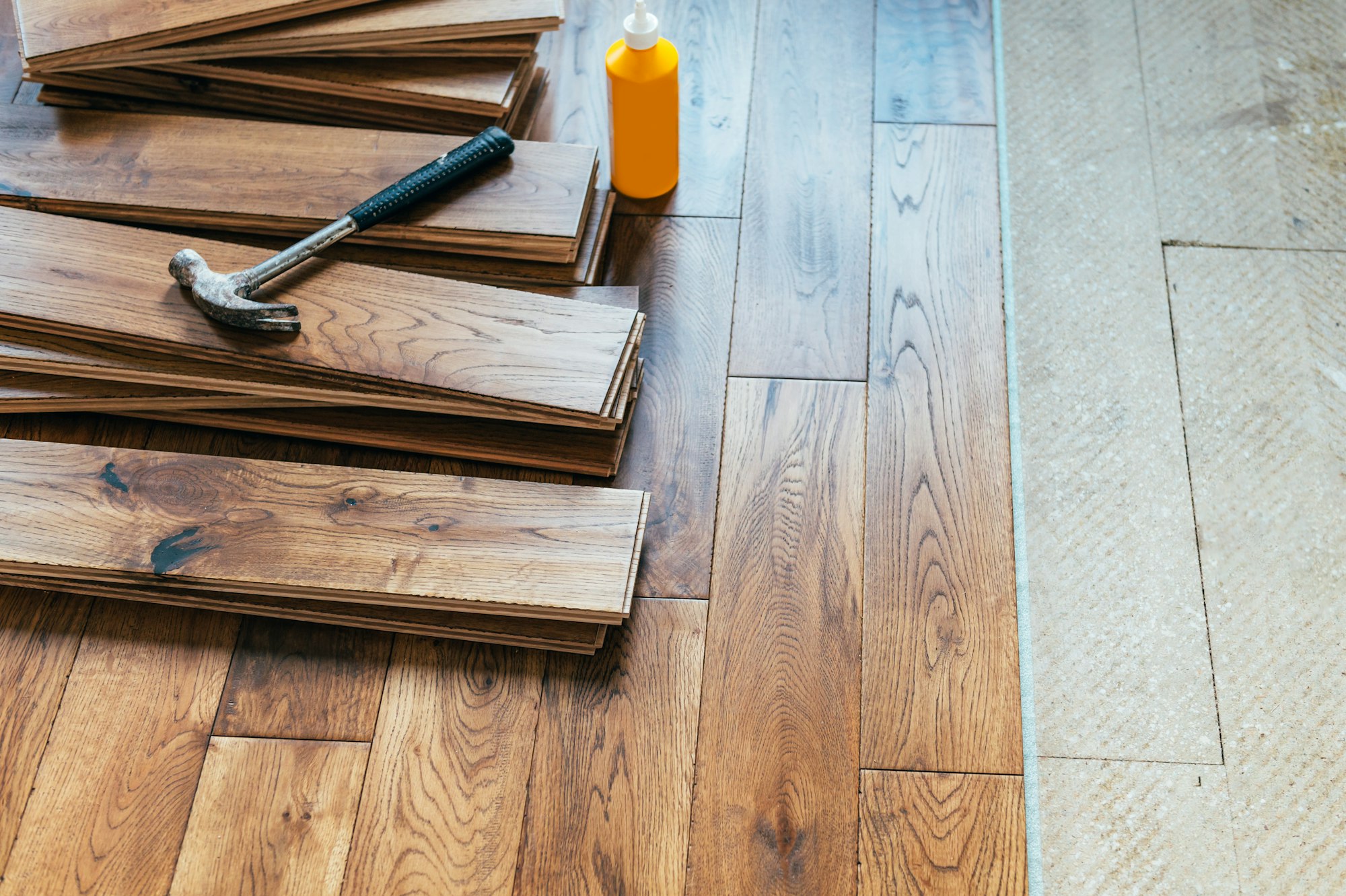 Solid oak wood flooring